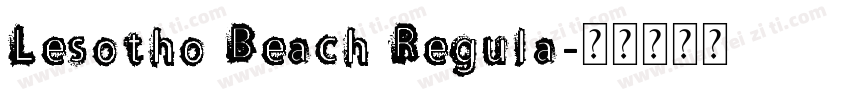 Lesotho Beach Regula字体转换